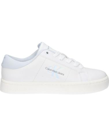 Deportivas de Mujer CALVIN KLEIN YW0YW01444 CLASSIC CUPSOLE 03A BRIGHT WHITE-PLEIN AIR