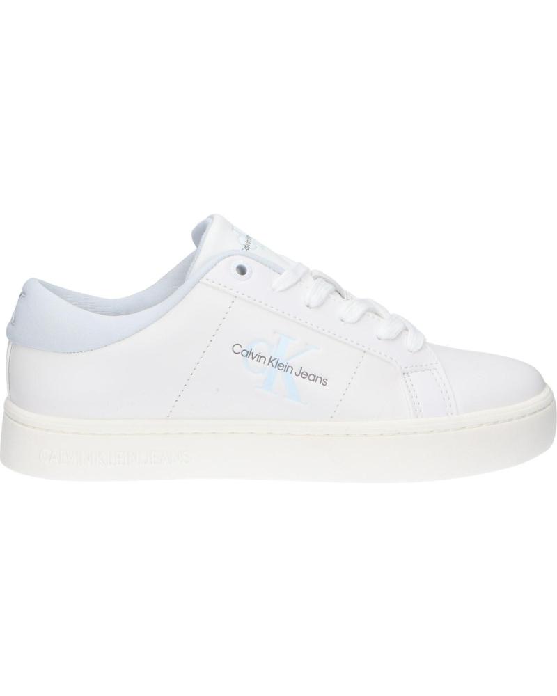Deportivas de Mujer CALVIN KLEIN YW0YW01444 CLASSIC CUPSOLE 03A BRIGHT WHITE-PLEIN AIR