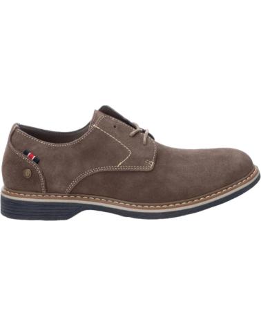Sapatos de Homem XTI ZAPATO SERRAJE MARRON DERBIE 02 SERRAJE TAUPE