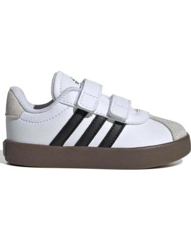 Sapatilhas de Menina e Menino ADIDAS VL COURT 3 0 CF BLANCO-MARRON-NEGRO PARA BEBE - 19 BLANCO-MARR