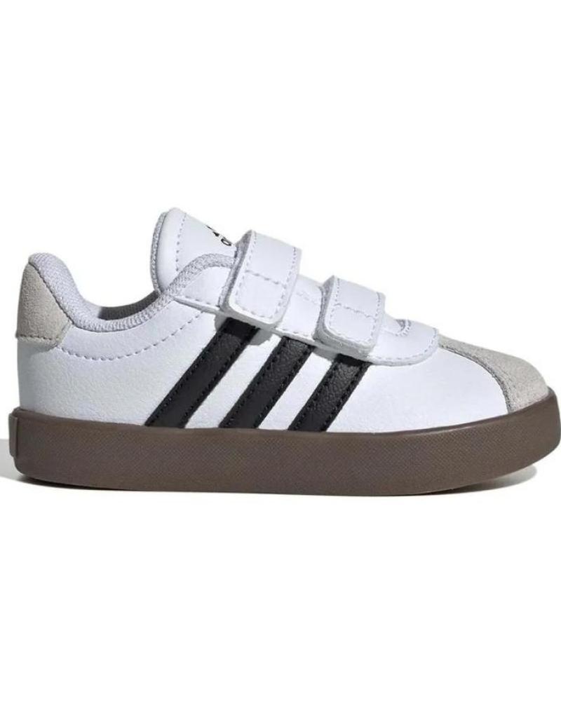 Zapatillas deporte pour Fille et Garçon ADIDAS VL COURT 3 0 CF BLANCO-MARRON-NEGRO PARA BEBE - 19 BLANCO-MARR