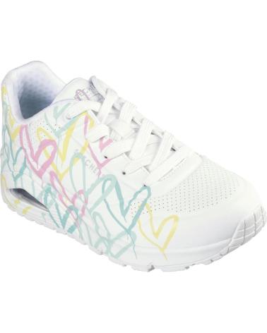 Sportivo per Donna SKECHERS UNO AIR CHANGED LOVE BLANCO