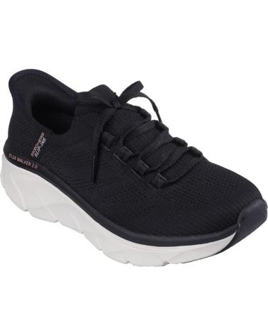 Deportivas de Mujer SKECHERS SLIP-INS DLUX WALKE NEGRO
