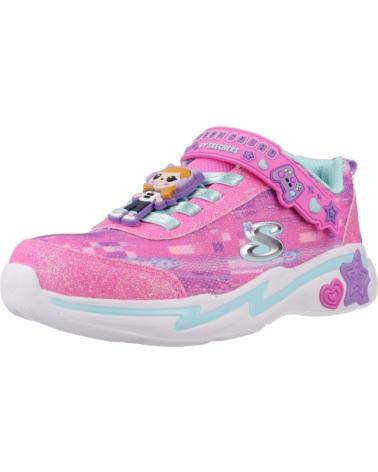 Esportes  de Menina SKECHERS ZAPATILLAS NINA MODELO SKECH SQUAD COLOR ROSA PKMT