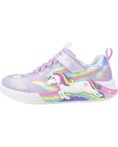 Deportivas de Niña SKECHERS ZAPATILLAS NINA MODELO UNICORN CHASER COLOR VIOLETA LVMT