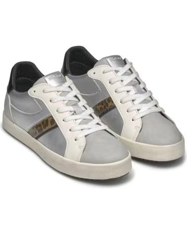 ZAPATILLAS CASUAL GEOX D BLOMIEE PLATEADAS CON BANDA C1007 C1007 SILVER