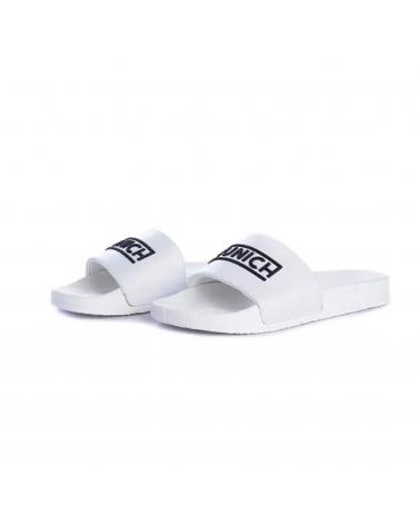 Infradito per Donna e Uomo MUNICH CHANCLAS FLAT SLIDER 3D LOGO BLANCO NEGRO 4300242 BLANCO