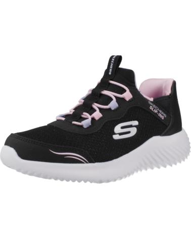 Esportes--De-Niña-SKECHERS-ZAPATILLAS-NINA-MODELO-SIMPLE-CUTE-COLOR-NEGRO-BLK