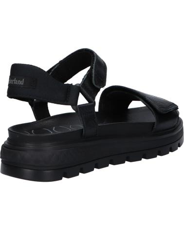 Sandalias de Mujer TIMBERLAND A2F2J RAY CITYANKLE STRAP BLACK FULL-GRAIN