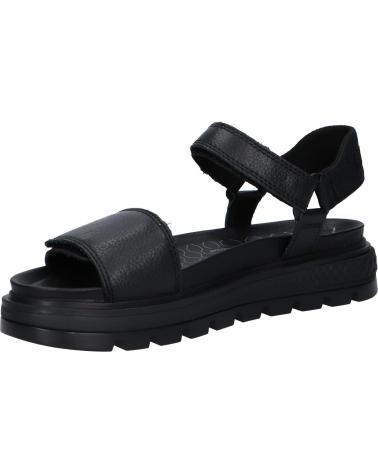 Sandalias de Mujer TIMBERLAND A2F2J RAY CITYANKLE STRAP BLACK FULL-GRAIN