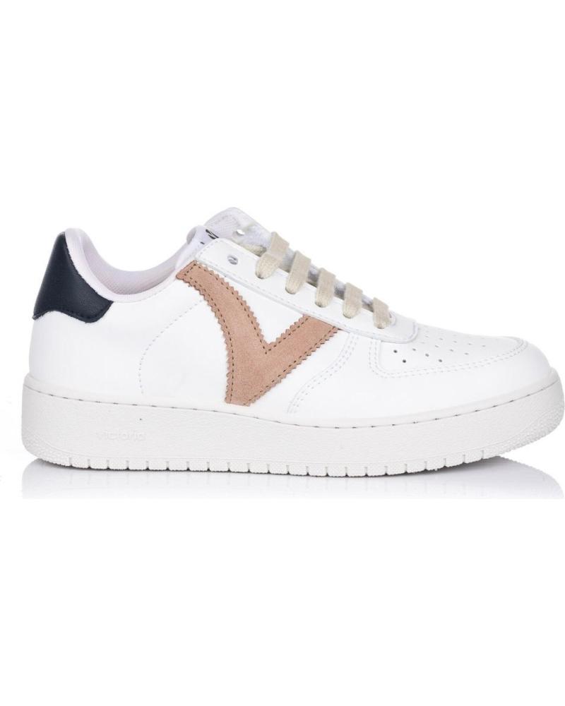 Woman Zapatillas deporte VICTORIA ZAPATILLAS MADRID EFECTO PARA MUJER EN COLOR BLANCO BLANCO