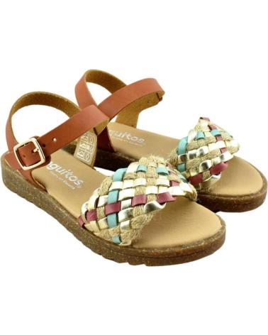 Sandales pour Garçon CONGUITOS SANDALIA DE NINA TRENZADA 628770 CUERO