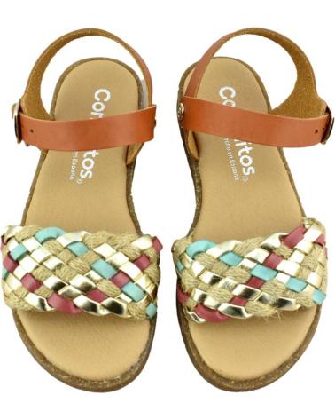 Sandales pour Garçon CONGUITOS SANDALIA DE NINA TRENZADA 628770 CUERO