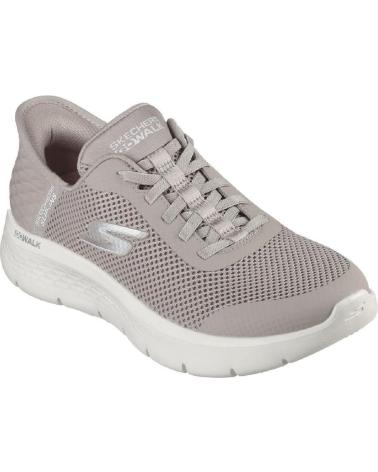 Sportivo-De-Mujer-SKECHERS-124836-ZAPATILLAS-CASUAL-DE-MUJER-CREMA-SLIP-INS-TAUPE
