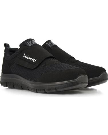 Schuhe für Herren LUISETTI LUISTTI - ZAPATO DEPORTIVO CON CIERRE DE VELCRO PLANTILLA LINUX NEGRO