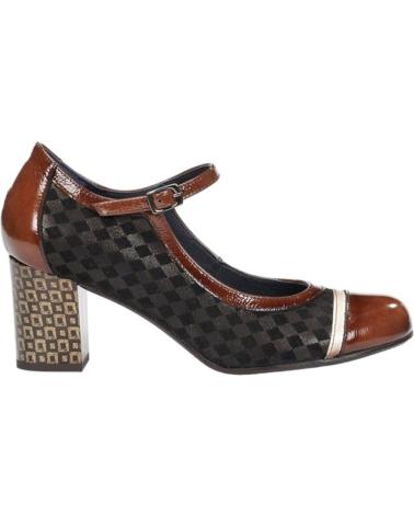 Scarpe-De-Mujer-DORKING-ZAPATO-SALON-COMBINADO-MARRON-CARCASNAPLASUGA-CAFE-CUERO-PORCELANA