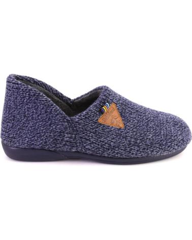 Pantofole per Uomo DEVALVERDE 3529 ZAPATILLAS DE CASA DE HOMBRE AZUL MARINO