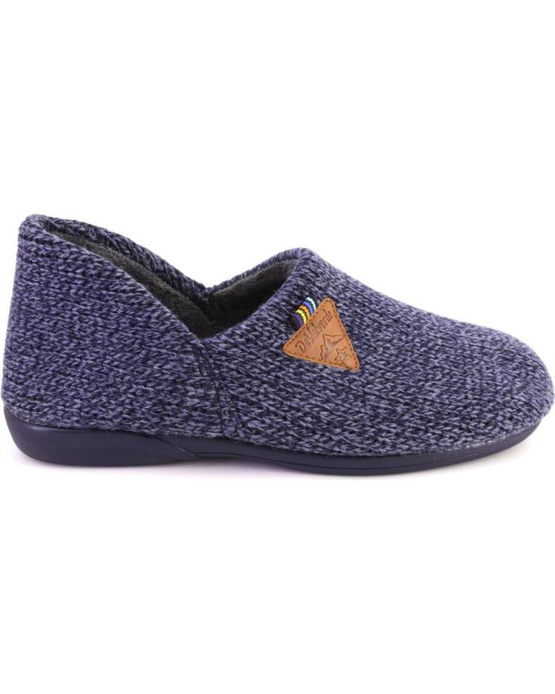 Pantofole per Uomo DEVALVERDE 3529 ZAPATILLAS DE CASA DE HOMBRE AZUL MARINO