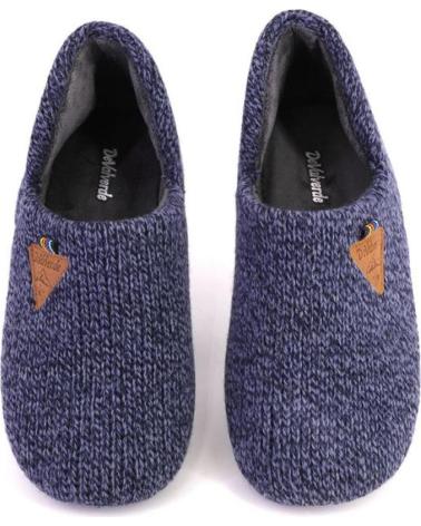 Pantofole per Uomo DEVALVERDE 3529 ZAPATILLAS DE CASA DE HOMBRE AZUL MARINO