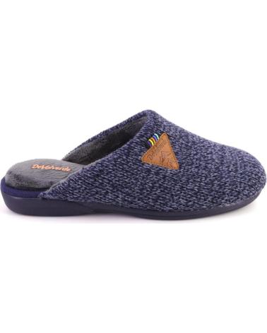 Pantofole per Uomo DEVALVERDE 3530 ZAPATILLAS DE CASA DE HOMBRE AZUL MARINO