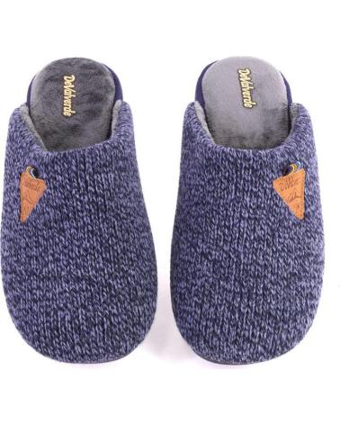Pantofole per Uomo DEVALVERDE 3530 ZAPATILLAS DE CASA DE HOMBRE AZUL MARINO