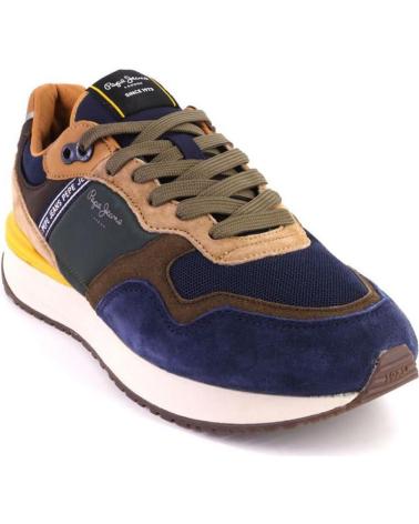 Man Trainers PEPE JEANS PMS60027 ZAPATILLAS CASUAL DE HOMBRE AZUL MARINO