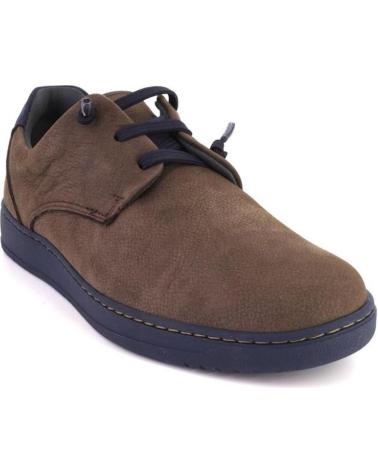 Schuhe für Herren PITILLOS 40061 ZAPATOS DE HOMBRE NOBUK MARRON