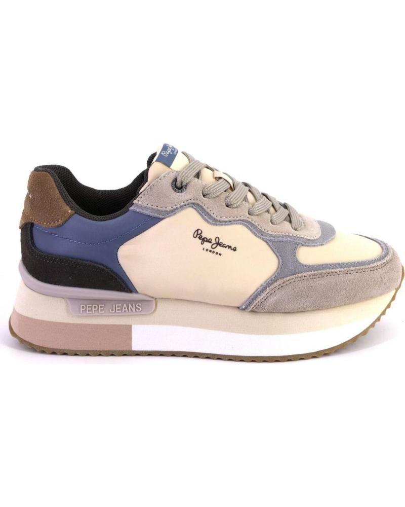 Sportif-De-Mujer-PEPE-JEANS-PLS60025-ZAPATILLAS-CASUAL-DE-MUJER-BEIGE-Y-AZUL