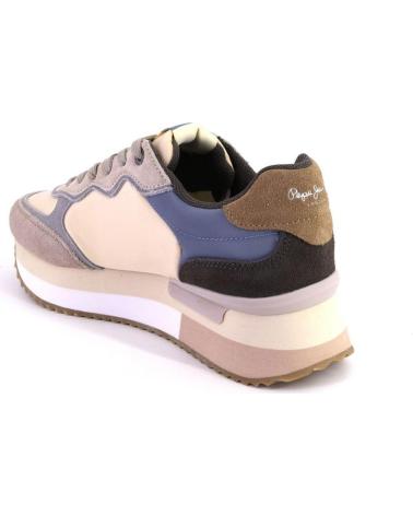 Sportif-De-Mujer-PEPE-JEANS-PLS60025-ZAPATILLAS-CASUAL-DE-MUJER-BEIGE-Y-AZUL