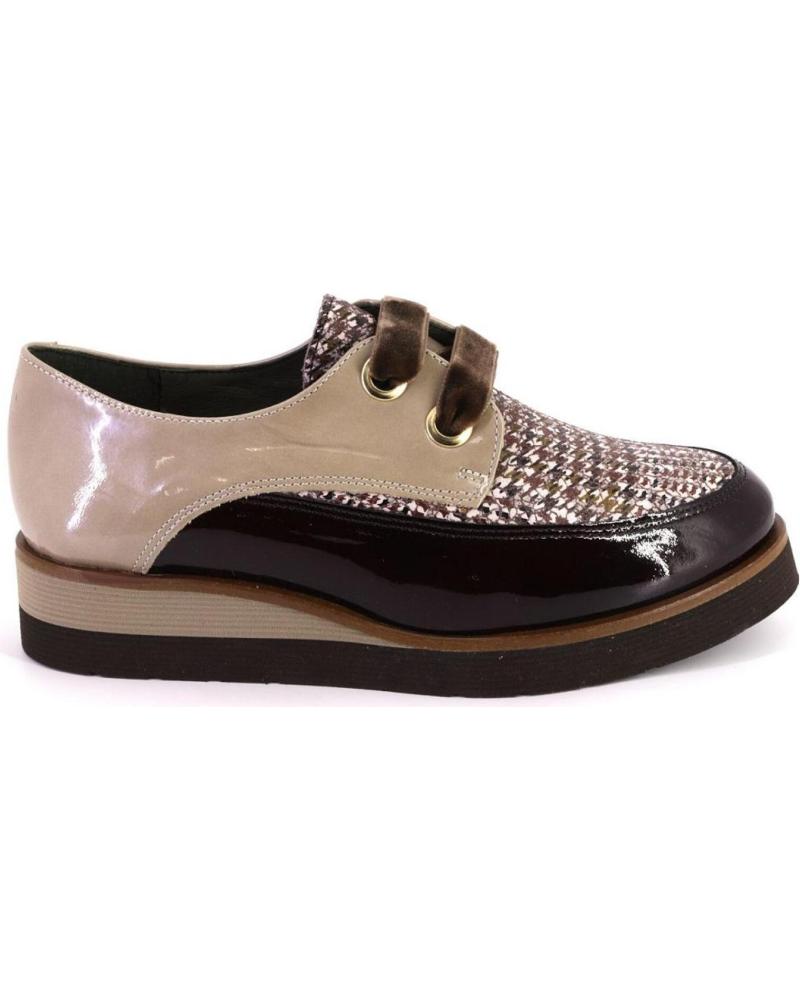 Sapatos de Mulher NIVAL ANGELA ZAPATOS CON CORDONES DE MUJER MARRON