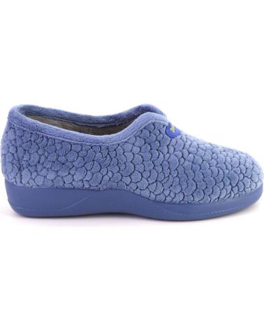 Pantofole per Donna DEVALVERDE 1142 ZAPATILLAS DE CASA DE MUJER AZUL