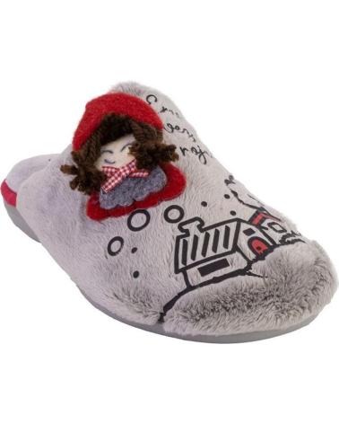 Calzado de casa de Mujer DEVALVERDE 6070 ZAPATILLAS DE CASA DE MUJER GRIS