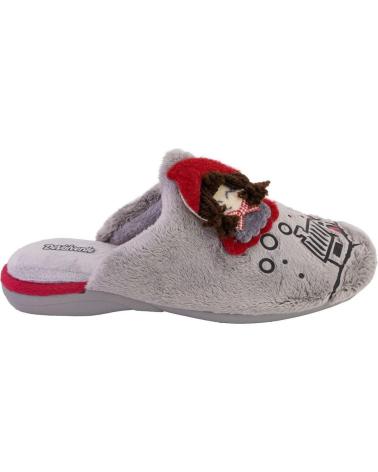 Calzado de casa de Mujer DEVALVERDE 6070 ZAPATILLAS DE CASA DE MUJER GRIS