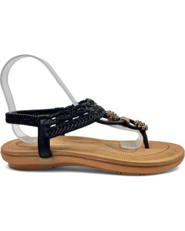 Sandalias de Mujer TIMBOS ESCLAVA PLANA COMODA MUJER 130316 NEGRO
