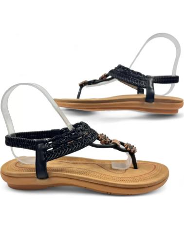 Sandalias de Mujer TIMBOS ESCLAVA PLANA COMODA MUJER 130316 NEGRO
