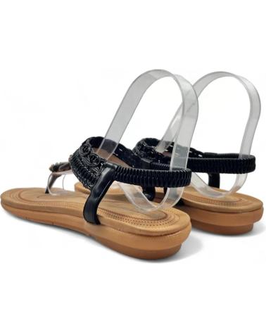 Sandalias de Mujer TIMBOS ESCLAVA PLANA COMODA MUJER 130316 NEGRO
