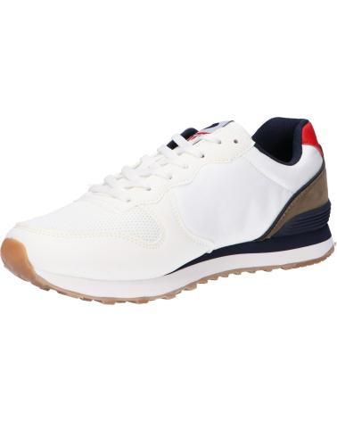 Sportif-De-Hombre-JOHN-SMITH-ZAPATILLAS-VIKAR-BCO-ROJO-BLANCO