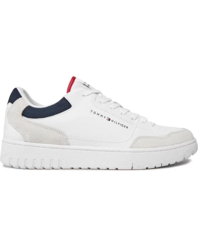 Sneaker-De-Hombre-TOMMY-HILFIGER-DEPORTIVA-CASUAL-PARA-HOMBRE-FM0505-COLOR-BL-BLANCO