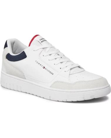 Sneaker-De-Hombre-TOMMY-HILFIGER-DEPORTIVA-CASUAL-PARA-HOMBRE-FM0505-COLOR-BL-BLANCO