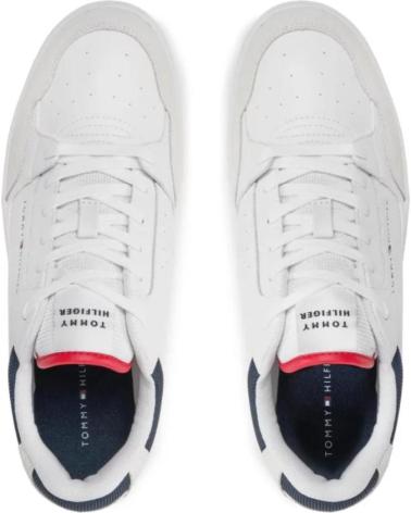 Sneaker-De-Hombre-TOMMY-HILFIGER-DEPORTIVA-CASUAL-PARA-HOMBRE-FM0505-COLOR-BL-BLANCO