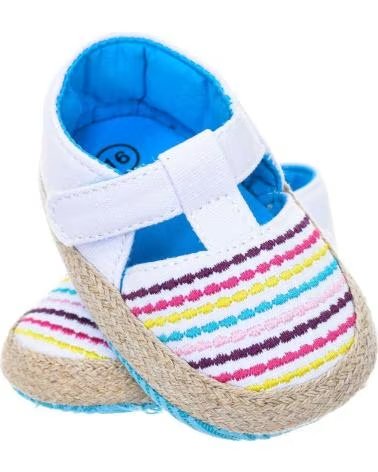 Neonato per Bambina e Bambino  ZAPATOS FLEXIBLES CON CIERRE DE TIRA DE VELCRO 25252 BEBE AZUL