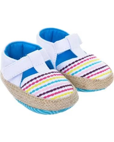 Neonato per Bambina e Bambino  ZAPATOS FLEXIBLES CON CIERRE DE TIRA DE VELCRO 25252 BEBE AZUL