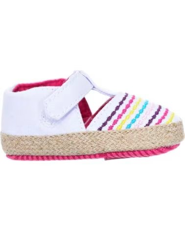Neonato per Bambina e Bambino  ZAPATOS FLEXIBLES CON CIERRE DE TIRA DE VELCRO 25252 BEBE ROSA