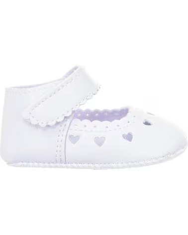 Bailarinas de Niña  ZAPATOS FLEXIBLES CON CIERRE DE TIRA EN EL TOBILLO 25215 BEB BLANCO