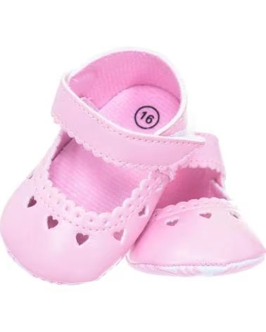 Sabrinas de Menina  ZAPATOS FLEXIBLES CON CIERRE DE TIRA EN EL TOBILLO 25215 BEB ROSA