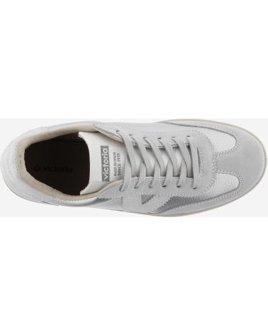 Sportif pour Femme VICTORIA ZAPATILLAS BERLIN CICLISTA METALIZADO PLATA