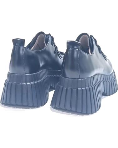 CAMPER PIX BCN K201678 LEDERSCHUHE MIT SCHWARZER PLATEAU-SOHLE NEGRO