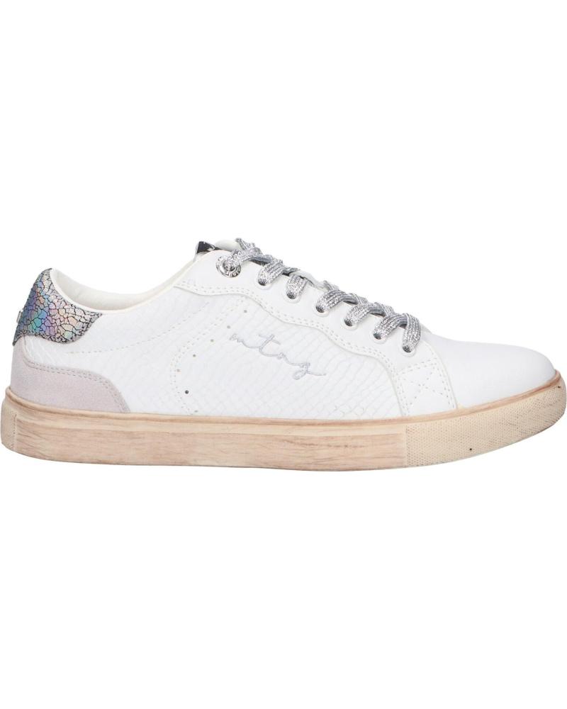 Deportivas de Mujer y Niña MTNG 60406 C56359 KEKI BLANCO - SERPEN PLATA