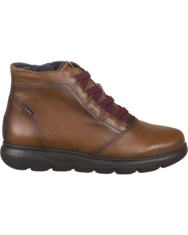 Stiefel für Damen FLUCHOS BOTINES PLANOS F2026 MUJER CUERO MARRóN