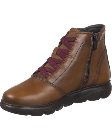 Stiefel für Damen FLUCHOS BOTINES PLANOS F2026 MUJER CUERO MARRóN